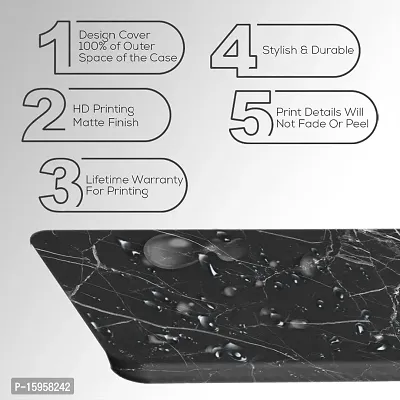 JugaaduStore Designer Printed Slim Fit Hard Case Back Cover for Vivo Y73 / Vivo V21e 4G | Classy Black Marble (Polycarbonate)-thumb3