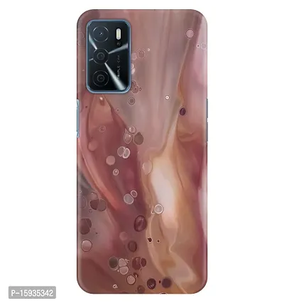 JugaaduStore Designer Printed Slim Fit Hard Case Back Cover for Oppo A16 / Oppo A16s | Liquid Ruby Marble (Polycarbonate)