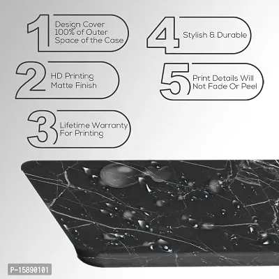 JugaaduStore Designer Printed Slim Fit Hard Case Back Cover for Apple iPhone 7 Plus/iPhone 8 Plus | Classy Black Marble (Polycarbonate)-thumb3
