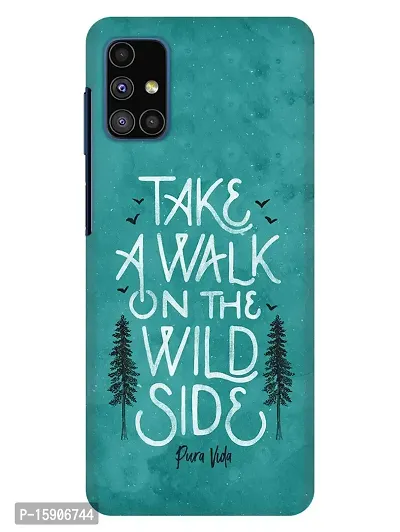 JugaaduStore Designer Printed Slim Fit Hard Case Back Cover for Samsung Galaxy M51 | Walk On The Wild Side (Polycarbonate)