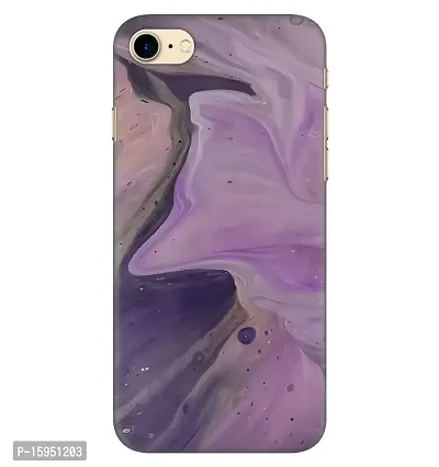 JugaaduStore Designer Printed Slim Fit Hard Case Back Cover for Apple iPhone 7 / iPhone 8 / iPhone SE (2022) | Liquid Amethyst Marble (Polycarbonate)