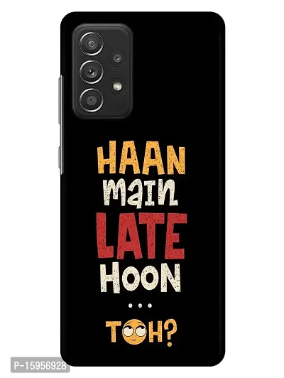JugaaduStore Designer Printed Slim Fit Hard Case Back Cover for Samsung Galaxy A52s 5G / Samsung Galaxy A52 / Samsung Galaxy A52 5G | Haan Main Late Hoon (Polycarbonate)