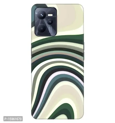JugaaduStore Designer Printed Slim Fit Hard Case Back Cover for Realme C35 / Realme Narzo 50A Prime | Multicolor Wave (Polycarbonate)