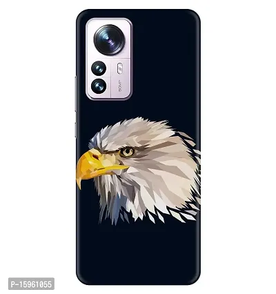 JugaaduStore Designer Printed Slim Fit Hard Case Back Cover for Xiaomi 12 Pro 5G | Poly Eagle (Polycarbonate)