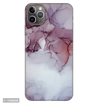 JugaaduStore Designer Printed Slim Fit Hard Case Back Cover for Apple iPhone 11 Pro | Ruby Grey Marble (Polycarbonate)-thumb0