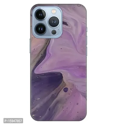 JugaaduStore Designer Printed Slim Fit Hard Case Back Cover for Apple iPhone 13 Pro | Liquid Amethyst Marble (Polycarbonate)-thumb0