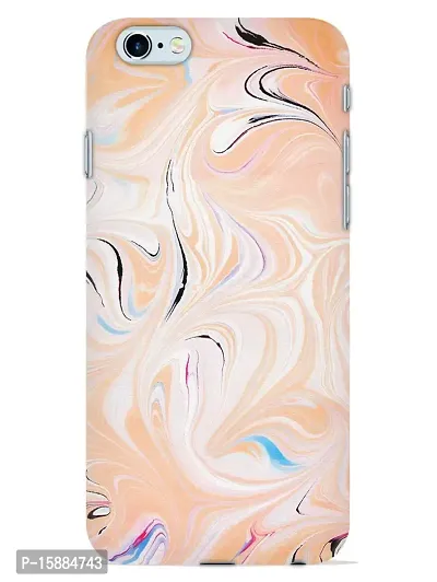 JugaaduStore Designer Printed Slim Fit Hard Case Back Cover for Apple iPhone 6 / iPhone 6s | Classy Orange Marble (Polycarbonate)