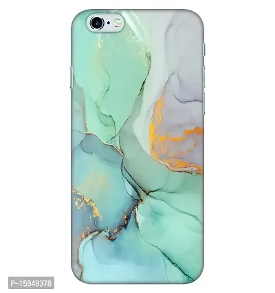 JugaaduStore Designer Printed Slim Fit Hard Case Back Cover for Apple iPhone 6S / iPhone 6 | Magic Mint Marble (Polycarbonate)
