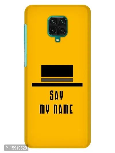 JugaaduStore Designer Printed Slim Fit Hard Case Back Cover for Xiaomi Poco M2 Pro/Redmi Note 9 Pro/Redmi Note 9 Pro Max/Redmi Note 10 Lite | Say My Name Quote (Polycarbonate)