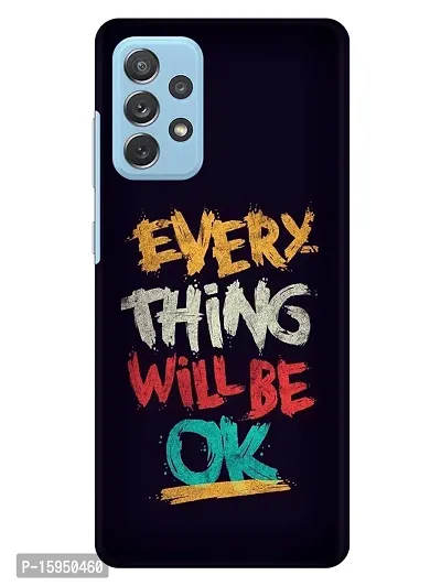 JugaaduStore Designer Printed Slim Fit Hard Case Back Cover for Samsung Galaxy A52 / Samsung Galaxy A52 5G / Samsung Galaxy A52s 5G | Will Be Okay (Polycarbonate)