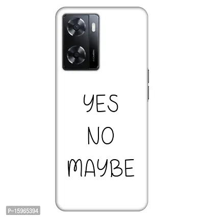 JugaaduStore Slim Fit Hard Case Back Cover for Oppo A57 - Yes No Maybe