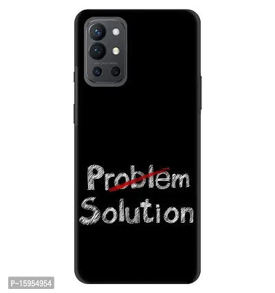 JugaaduStore Designer Printed Slim Fit Hard Case Back Cover for OnePlus 9R | Focus On The Solution (Polycarbonate)