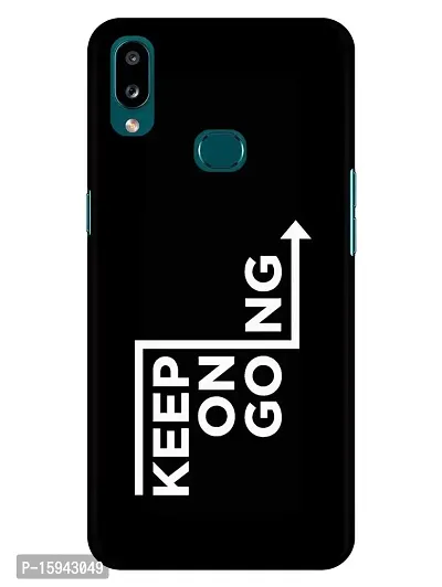 JugaaduStore Designer Printed Slim Fit Hard Case Back Cover for Samsung Galaxy A10s | Keep On Going (Polycarbonate)