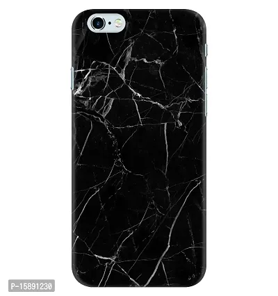 JugaaduStore Designer Printed Slim Fit Hard Case Back Cover for Apple iPhone 6 Plus/iPhone 6S Plus | Classy Black Marble (Polycarbonate)