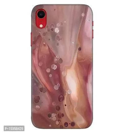 JugaaduStore Designer Printed Slim Fit Hard Case Back Cover for Apple iPhone XR | Liquid Ruby Marble (Polycarbonate)-thumb0