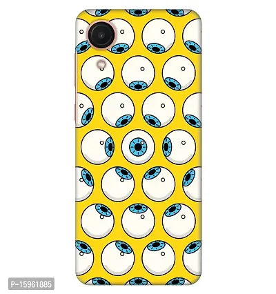JugaaduStore Slim Fit Hard Case Back Cover for Samsung Galaxy A03 Core - Trippy Eyes Doodles