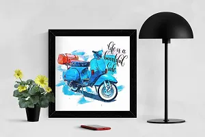 JugaaduStore Wall  Tebletop Art Frame - Life Is Beautiful Ride-thumb1