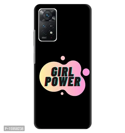 JugaaduStore Designer Printed Slim Fit Hard Case Back Cover for Xiaomi Redmi Note 11 Pro+ 5G / Redmi Note 11 Pro | The Girl Power (Polycarbonate)