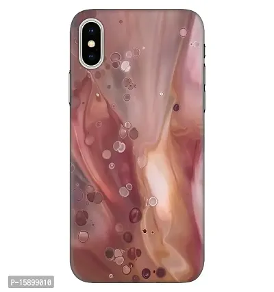JugaaduStore Designer Printed Slim Fit Hard Case Back Cover for Apple iPhone X/iPhone Xs | Liquid Ruby Marble (Polycarbonate)-thumb0