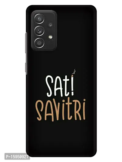 JugaaduStore Designer Printed Slim Fit Hard Case Back Cover for Samsung Galaxy A52s 5G / Samsung Galaxy A52 / Samsung Galaxy A52 5G | Sati Savitri (Polycarbonate)-thumb0