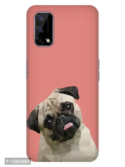 JugaaduStore Designer Printed Slim Fit Hard Case Back Cover for Realme Narzo 30 Pro 5G | Cute Pug Poly (Polycarbonate)
