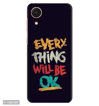 JugaaduStore Designer Printed Slim Fit Hard Case Back Cover for Samsung Galaxy A03 Core | Will Be Okay (Polycarbonate)