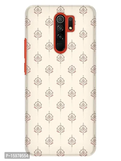 JugaaduStore Designer Printed Slim Fit Hard Case Back Cover for Xiaomi Poco M2 / Redmi 9 Prime/Poco M2 Reloaded | Damascuc Pattern (Polycarbonate)