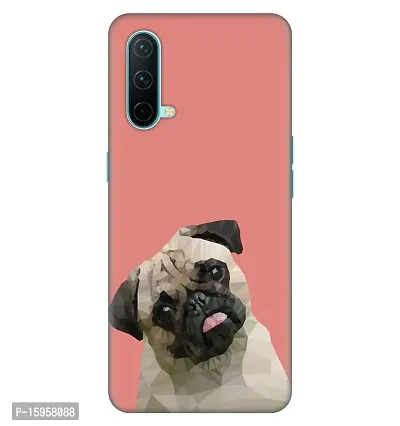 JugaaduStore Designer Printed Slim Fit Hard Case Back Cover for OnePlus Nord CE 5G | Cute Pug Poly (Polycarbonate)-thumb0