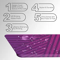 JugaaduStore Designer Printed Slim Fit Hard Case Back Cover for Xiaomi Mi 10i 5G / Mi 10T Lite 5G | Indigo Pink Stripes (Polycarbonate)-thumb2