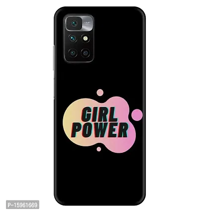 JugaaduStore Designer Printed Slim Fit Hard Case Back Cover for Xiaomi Redmi 10 Prime | The Girl Power (Polycarbonate)
