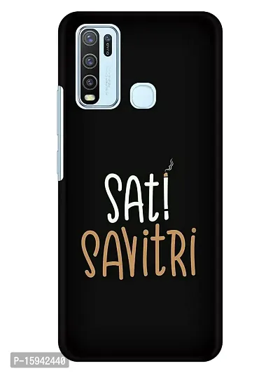 JugaaduStore Designer Printed Slim Fit Hard Case Back Cover for Vivo Y50 / Vivo Y30 | Sati Savitri (Polycarbonate)