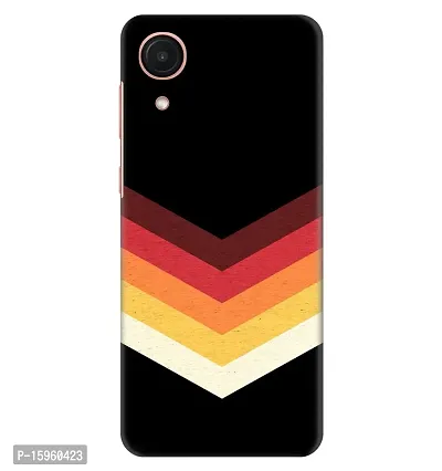 JugaaduStore Designer Printed Slim Fit Hard Case Back Cover for Samsung Galaxy A03 Core | Downhill Chevron Pattern (Polycarbonate)
