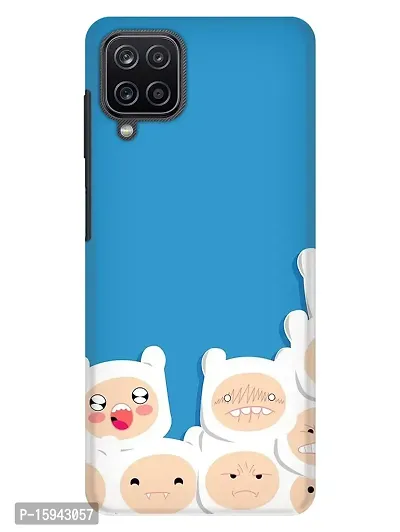 JugaaduStore Designer Printed Slim Fit Hard Case Back Cover for Samsung Galaxy A12 / Samsung Galaxy M12 / Samsung Galaxy F12 | Cute Cuddly Bears (Polycarbonate)