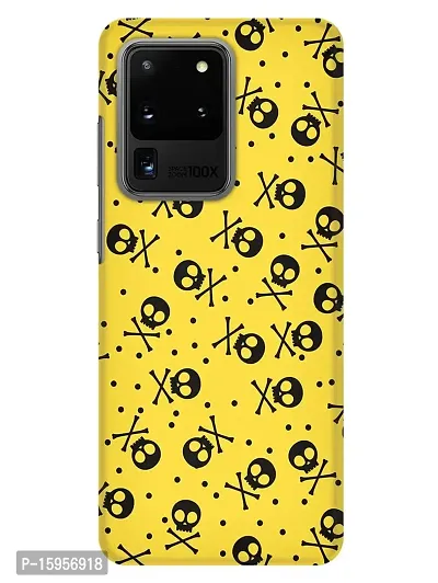 JugaaduStore Designer Printed Slim Fit Hard Case Back Cover for Samsung Galaxy S20 Ultra 5G | Skull Stamping (Polycarbonate)