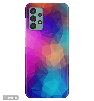 JugaaduStore Designer Printed Slim Fit Hard Case Back Cover for Samsung Galaxy A13 | Colourful Poly (Polycarbonate)-thumb0