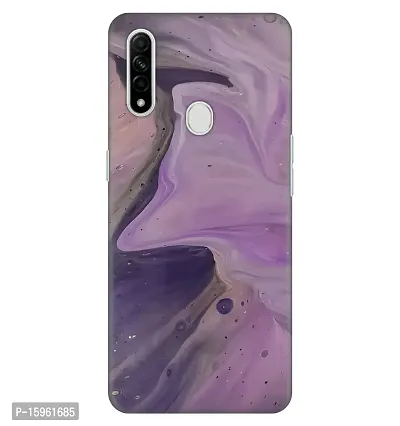 JugaaduStore Designer Printed Slim Fit Hard Case Back Cover for Oppo A31 | Liquid Amethyst Marble (Polycarbonate)