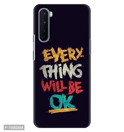 JugaaduStore Designer Printed Slim Fit Hard Case Back Cover for OnePlus Nord | Will Be Okay (Polycarbonate)