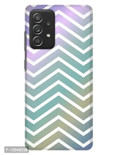 JugaaduStore Designer Printed Slim Fit Hard Case Back Cover for Samsung Galaxy A52s 5G / Samsung Galaxy A52 / Samsung Galaxy A52 5G | Zigzag Chevron (Polycarbonate)