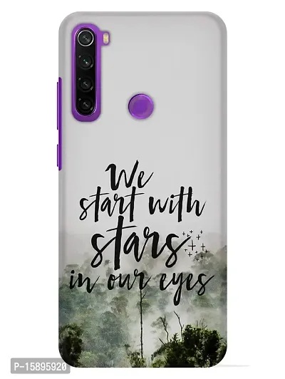 JugaaduStore Designer Printed Slim Fit Hard Case Back Cover for Xiaomi Redmi Note 8 | Start with Stars (Polycarbonate)