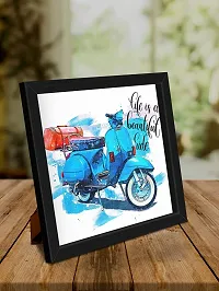 JugaaduStore Wall  Tebletop Art Frame - Life Is Beautiful Ride-thumb2