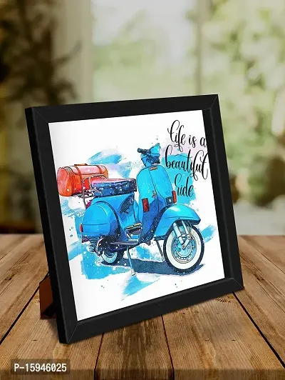 JugaaduStore Wall  Tebletop Art Frame - Life Is Beautiful Ride-thumb3
