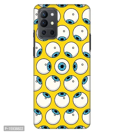 JugaaduStore Designer Printed Slim Fit Hard Case Back Cover for OnePlus 9R | Trippy Eyes Doodles (Polycarbonate)-thumb0