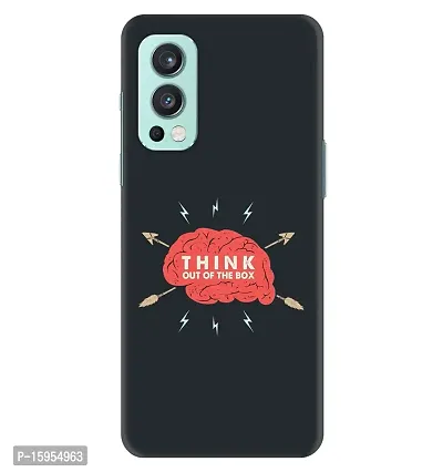 JugaaduStore Designer Printed Slim Fit Hard Case Back Cover for OnePlus Nord 2 5G | Think Out of Box (Polycarbonate)