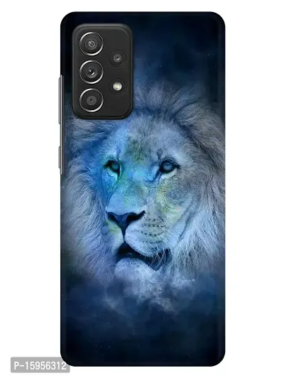 JugaaduStore Designer Printed Slim Fit Hard Case Back Cover for Samsung Galaxy A52s 5G / Samsung Galaxy A52 / Samsung Galaxy A52 5G | Zodiac Lion (Polycarbonate)