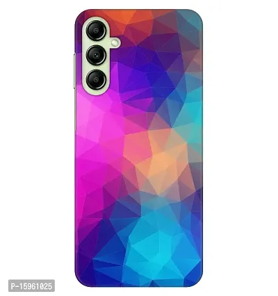 JugaaduStore Designer Printed Slim Fit Hard Case Back Cover for Samsung Galaxy A14 5G / Samsung Galaxy A14 | Colourful Poly (Polycarbonate)-thumb0