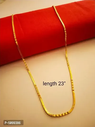 Golden Alloy Necklaces  Chains   Mangalsutras For Women