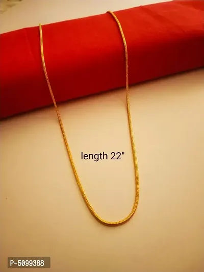 long Artificial Gold Plated Chain 24-thumb0