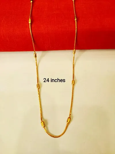 Long and Attractive Gold Plated Chain