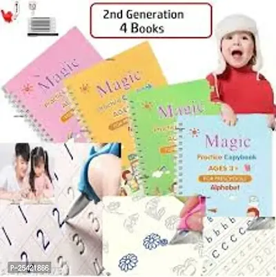 4pcs Magic Practice Copybook English For Kids-thumb2