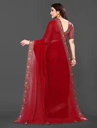 new fancy women lace border saree-thumb2